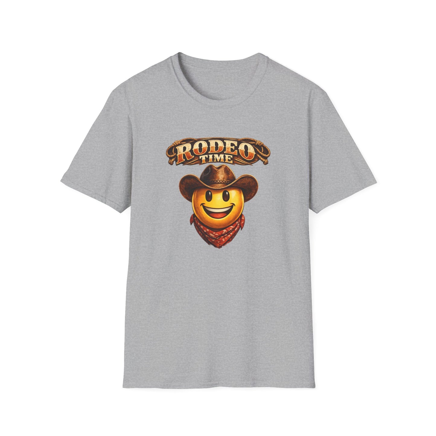 RODEO TIME EMOJI - GUY - Unisex Soft Style T-Shirt