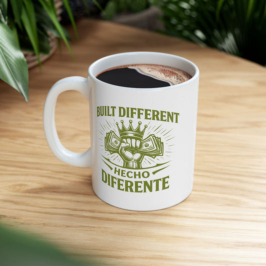 BUILT DIFFERENT - HECHO DIFERENTE - Ceramic Mug, (11oz, 15oz)