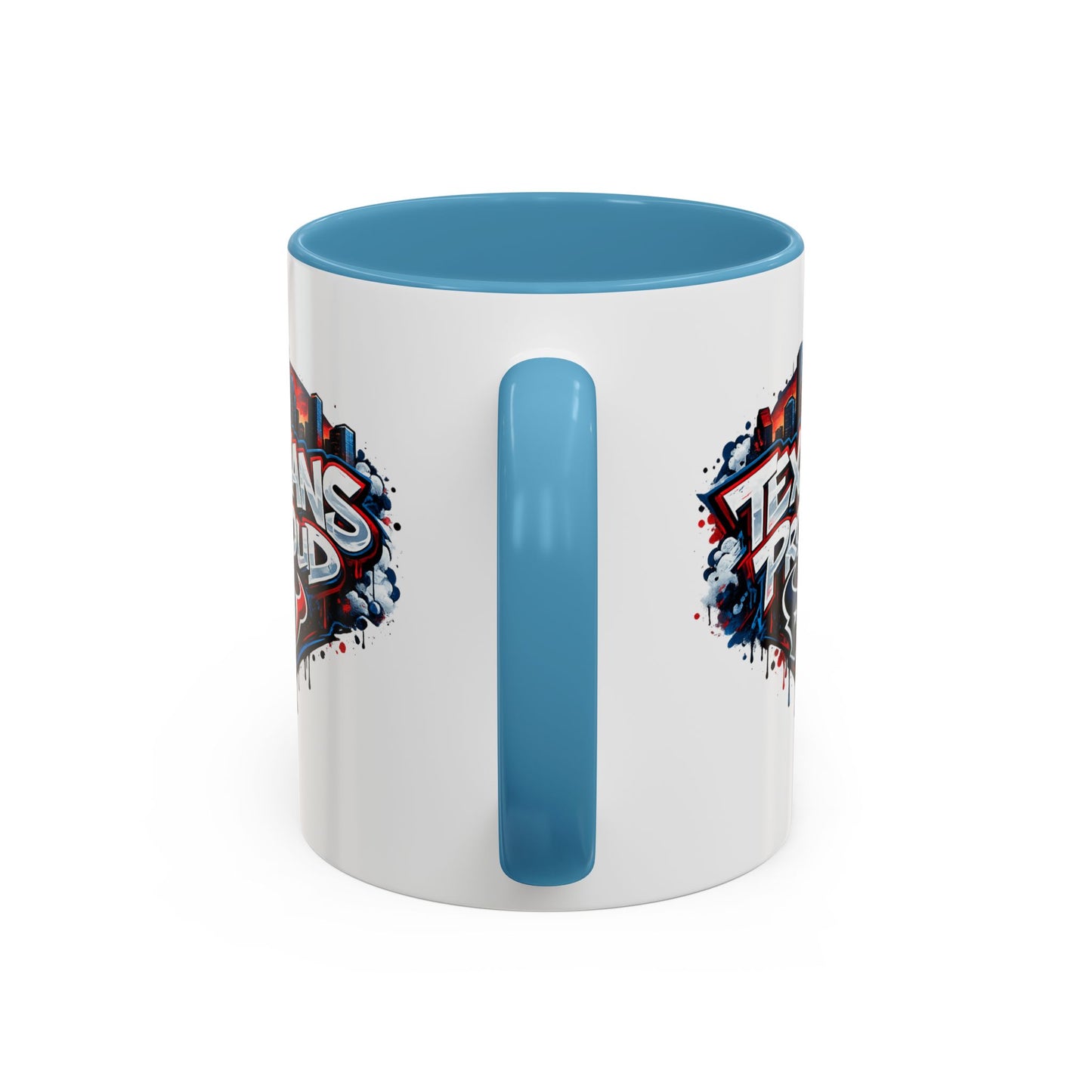 TEXANS PROUD - Accent Coffee Mug (11, 15oz)