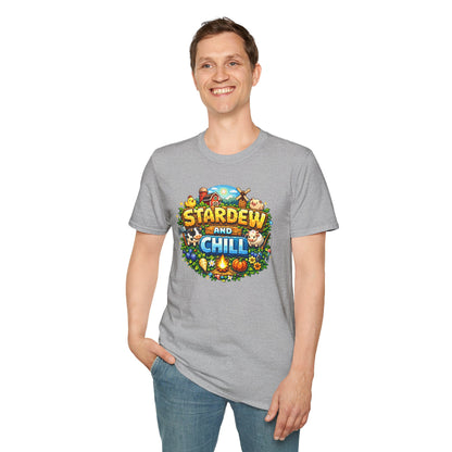 STARDEW AND CHILL - Unisex Soft Style T-Shirt