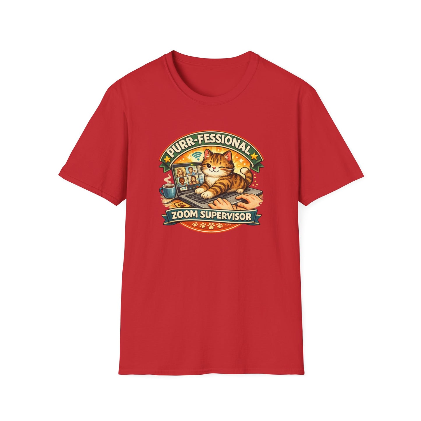 PURR-FESSIONAL ZOOM SUPERVISOR - Unisex Soft Style T-Shirt