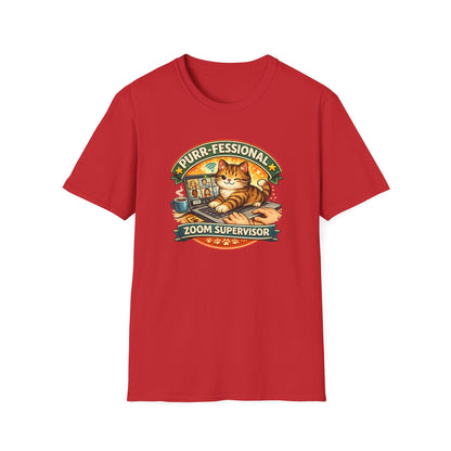 PURR-FESSIONAL ZOOM SUPERVISOR - Unisex Soft Style T-Shirt