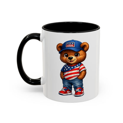 BERRY - REPPIN THE USA - Accent Coffee Mug (11, 15oz)
