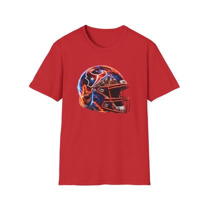 TEXANS INSPIRED HELMET - Unisex Soft Style T-Shirt