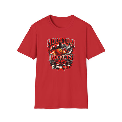 HOUSTON ROCKETS-RUN AS ONE - Unisex Soft Style T-shirt