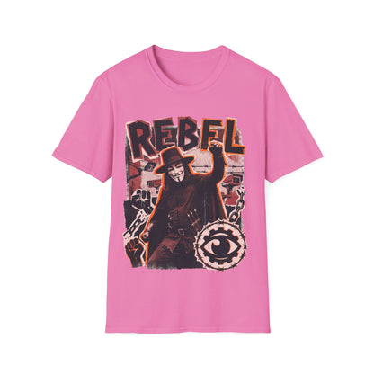 REBEL - ((BIG PRINT)) - Unisex Softstyle T-Shirt