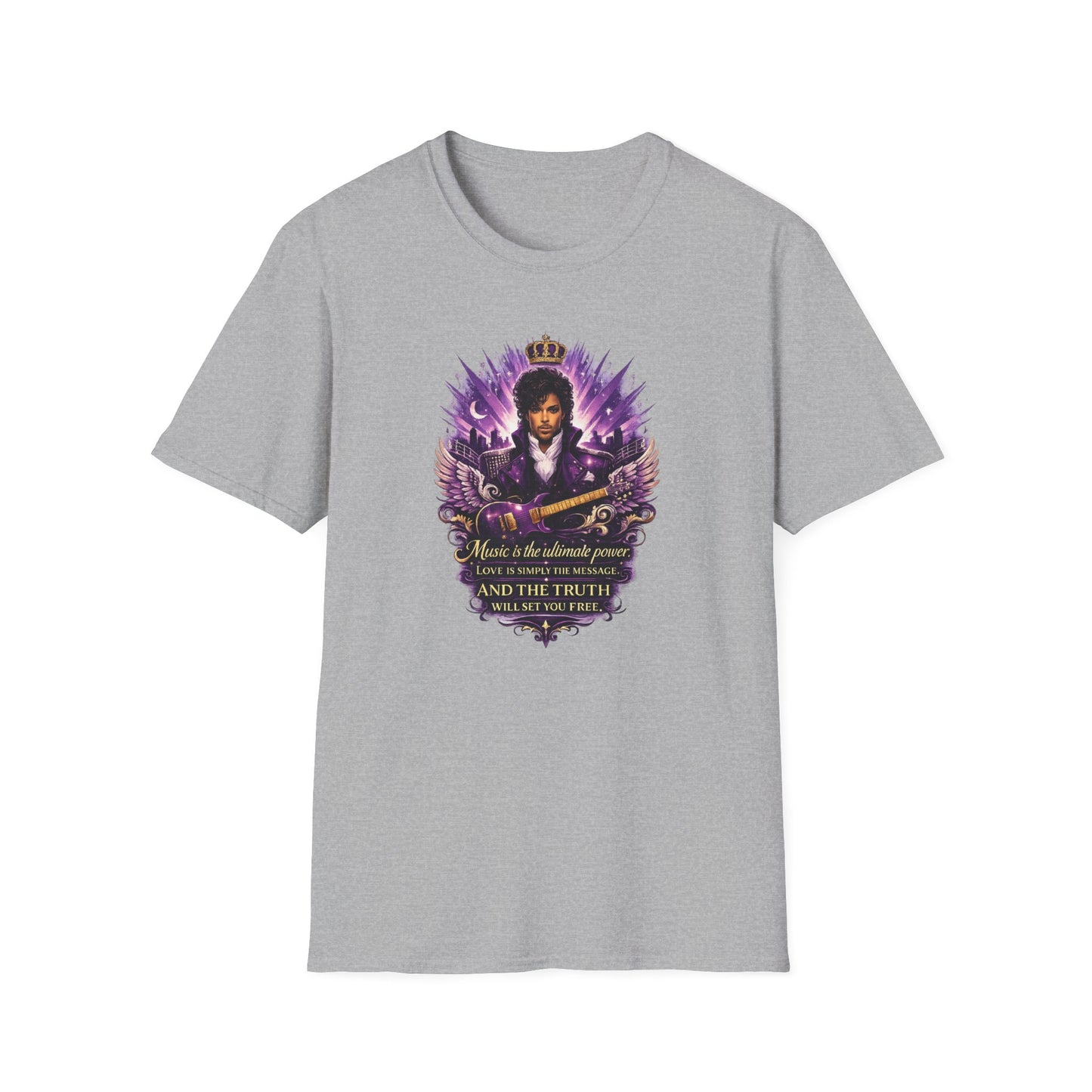 MUSIC IS THE ULTIMATE POWER - Unisex Soft Style T-shirt