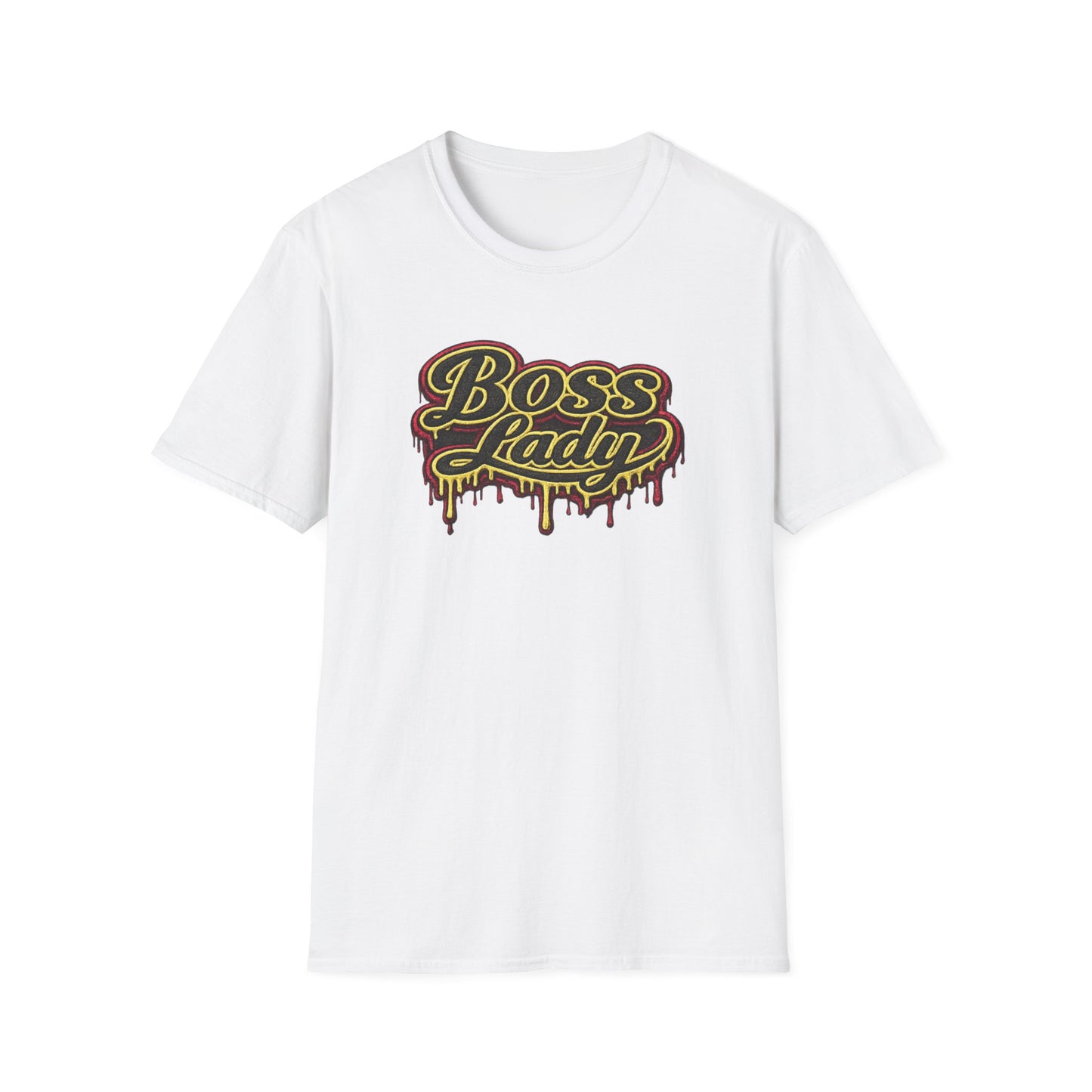 BOSS LADY-STITCHED DRIP - Unisex Soft Style T-Shirt