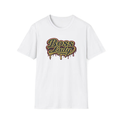 BOSS LADY-STITCHED DRIP - Unisex Soft Style T-Shirt