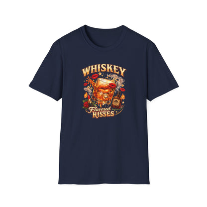 WHISKEY FLAVORED KISSES - Unisex Soft Style T-Shirt