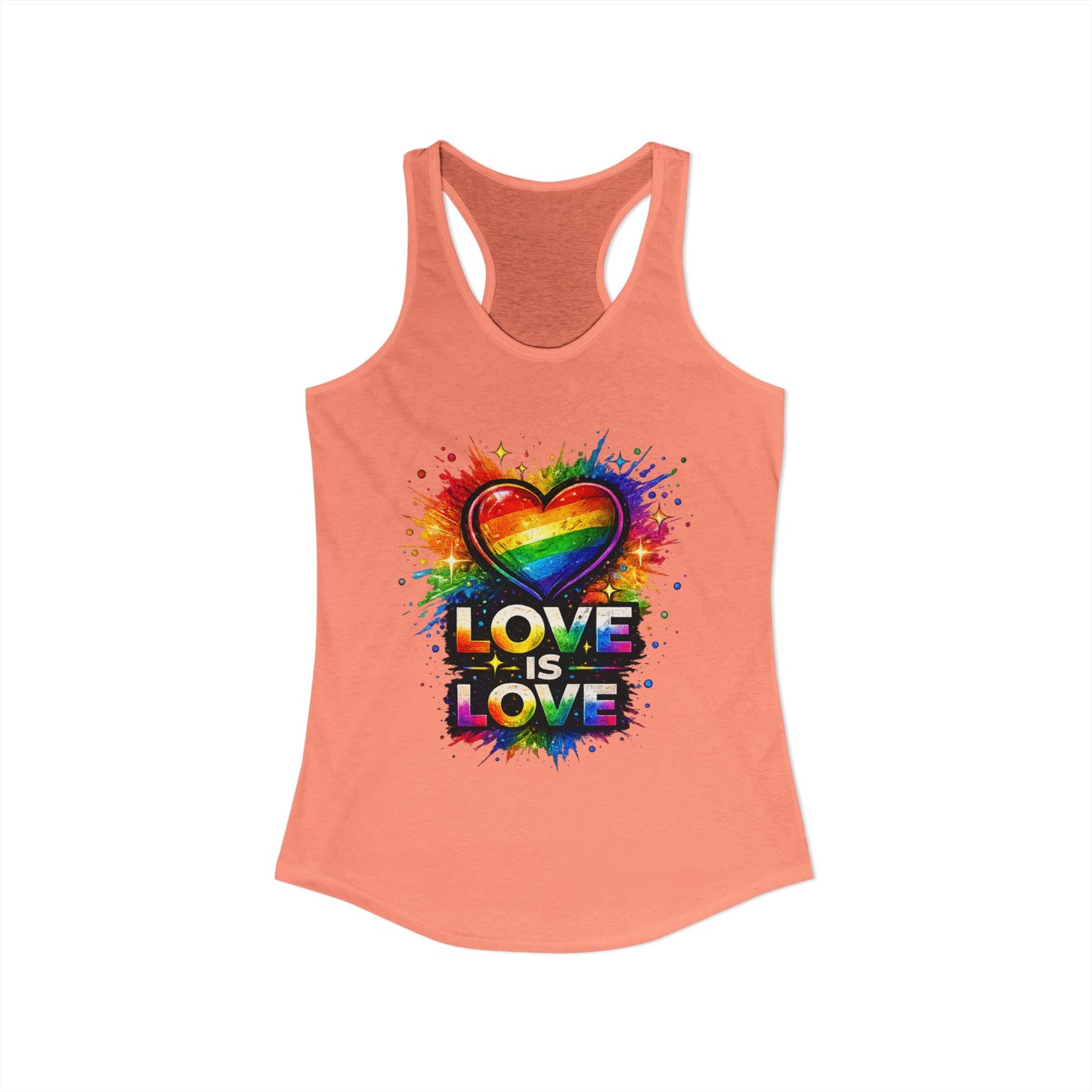 LOVE IS LOVE – Women's Ideal Racerback Tank