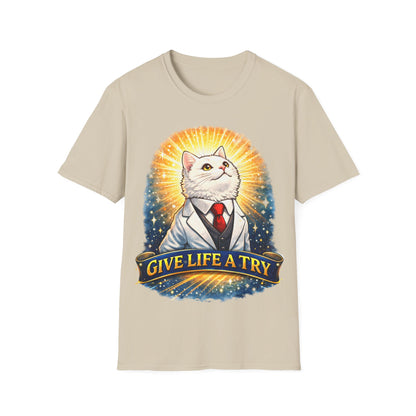 GIVE LIFE A TRY - ((BIG PRINT)) Unisex Soft Style T-Shirt