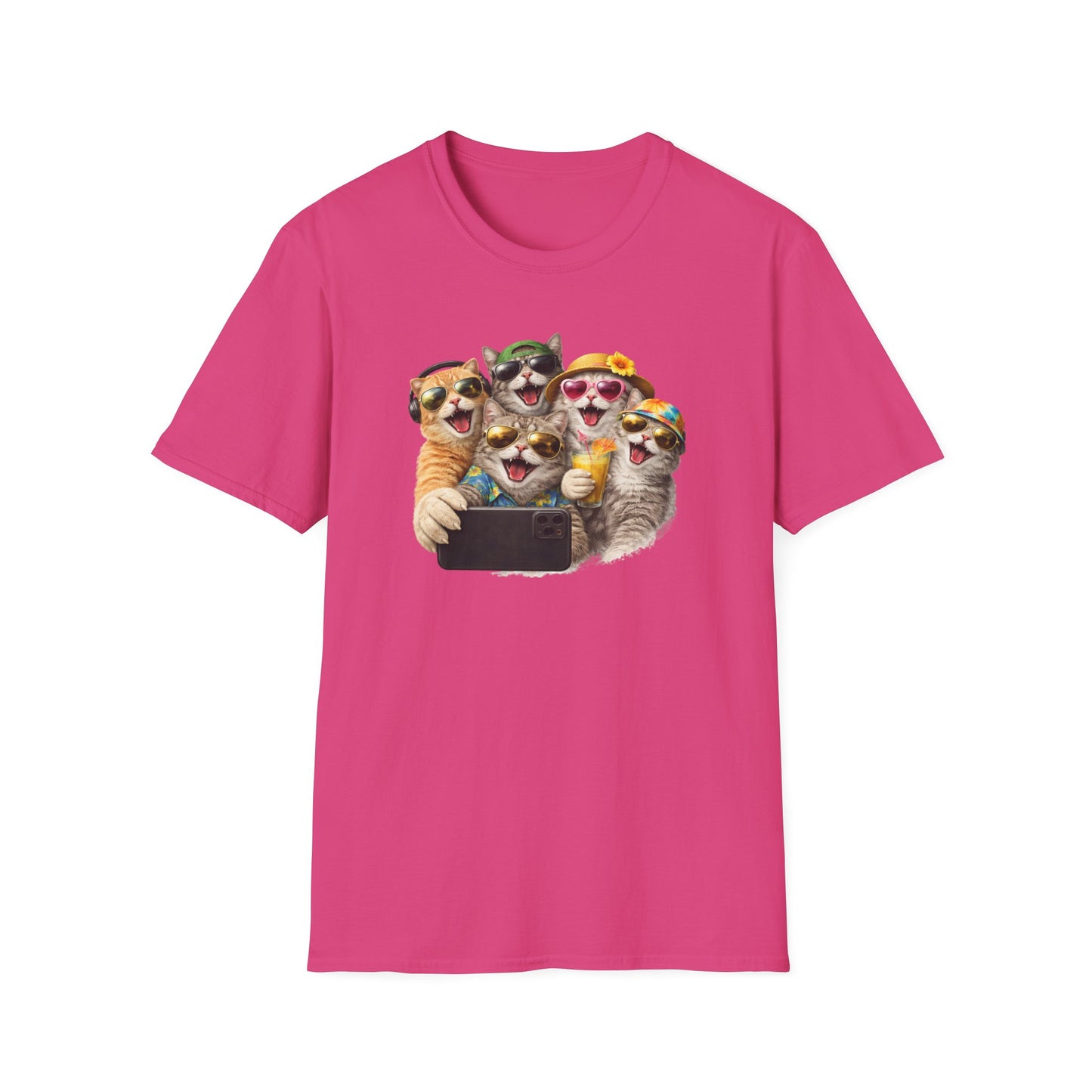 SELFIE TIME - CAT STYLE - Unisex Softstyle T-Shirt