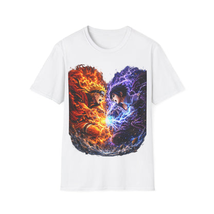 NARUTO VS SASUKE ((BIG PRINT)) - Unisex Soft Style T-Shirt