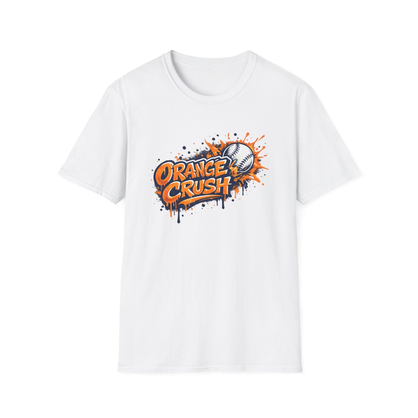 ORANGE CRUSH-GRAFFITI ART - Unisex Soft Style T-shirt