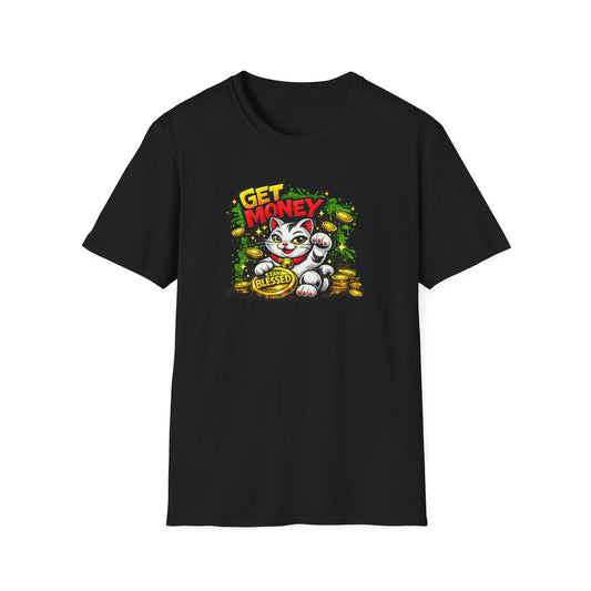 GET MONEY-STAY BLESSED - Unisex Soft Style T-Shirt