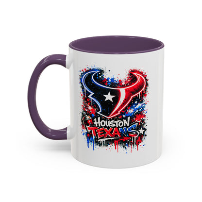 HOUSTON TEXANS - GRAFFITTI ART -Accent Coffee Mug (11, 15oz)