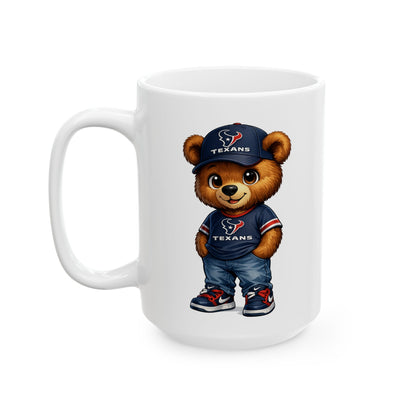 TEXANS BEAR - Ceramic Mug, (11oz, 15oz)
