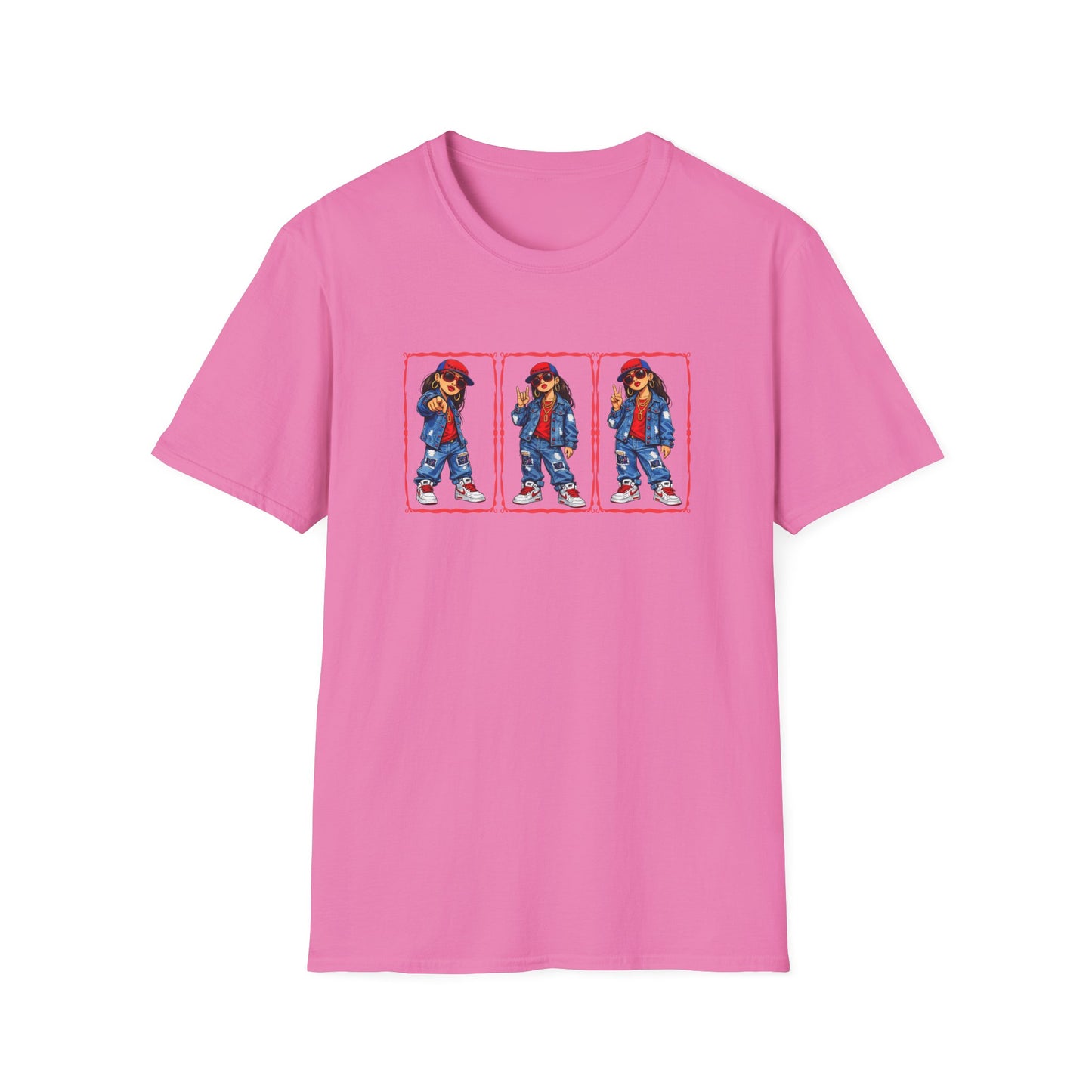GIRL REPPING THE TEXANS - Unisex Soft Style T-Shirt
