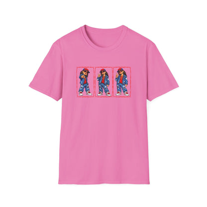 GIRL REPPING THE TEXANS - Unisex Soft Style T-Shirt