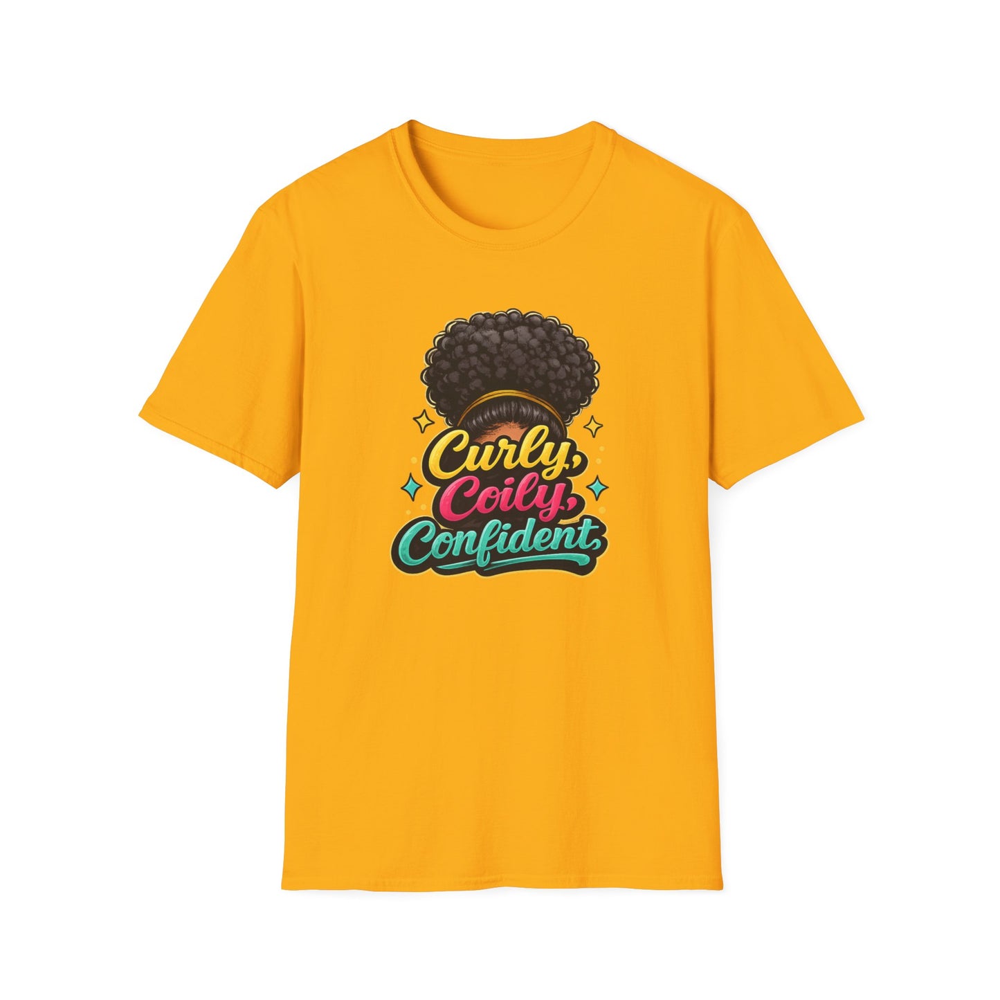 CURLY-COILY-CONFIDENT Unisex Soft Style T-Shirt