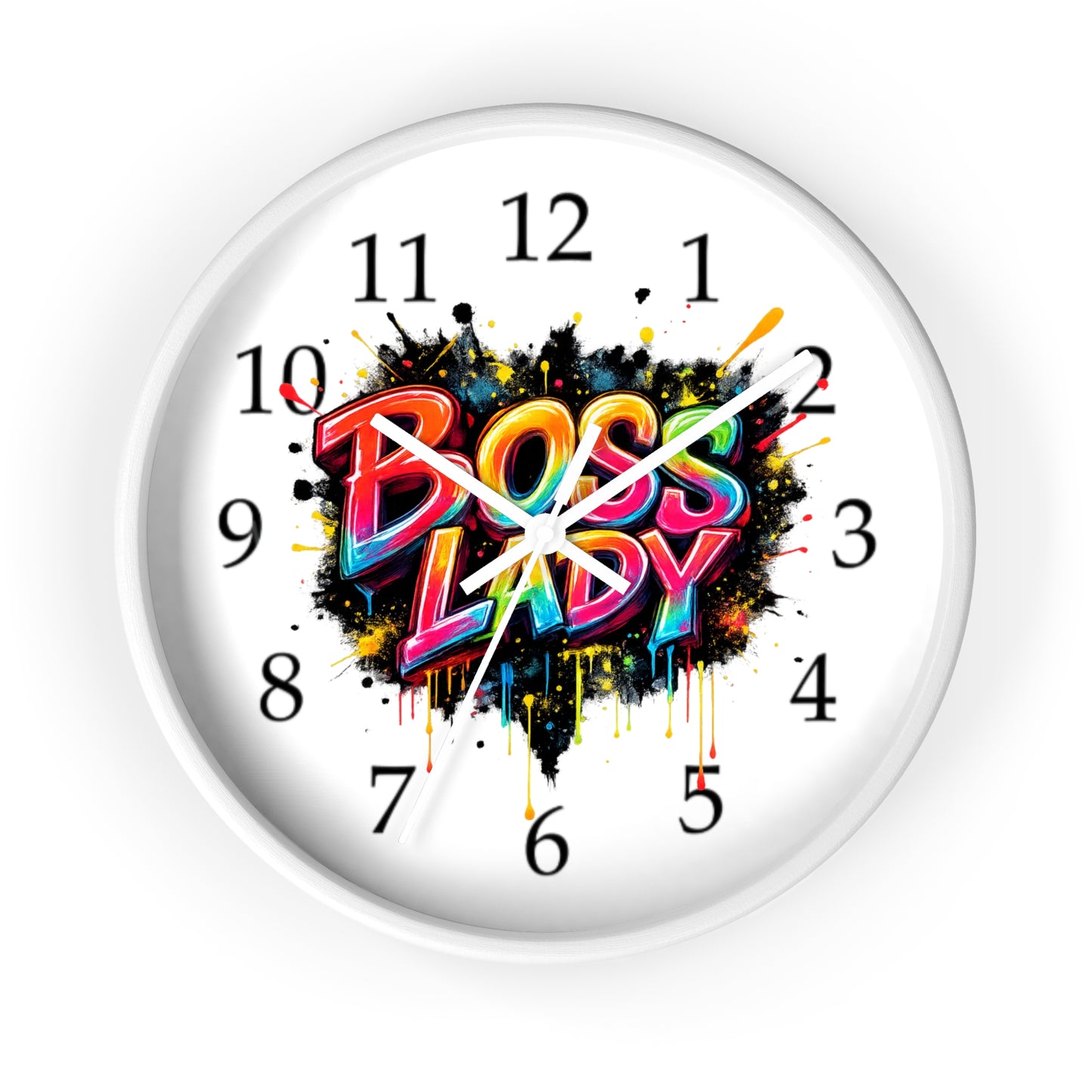 Boss Lady Wall Clock | Empowering Home Decor Gift for Women