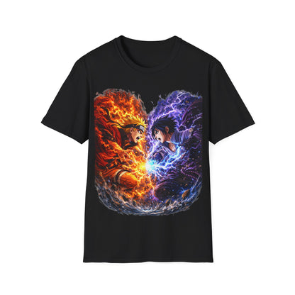 NARUTO VS SASUKE ((BIG PRINT)) - Unisex Soft Style T-Shirt