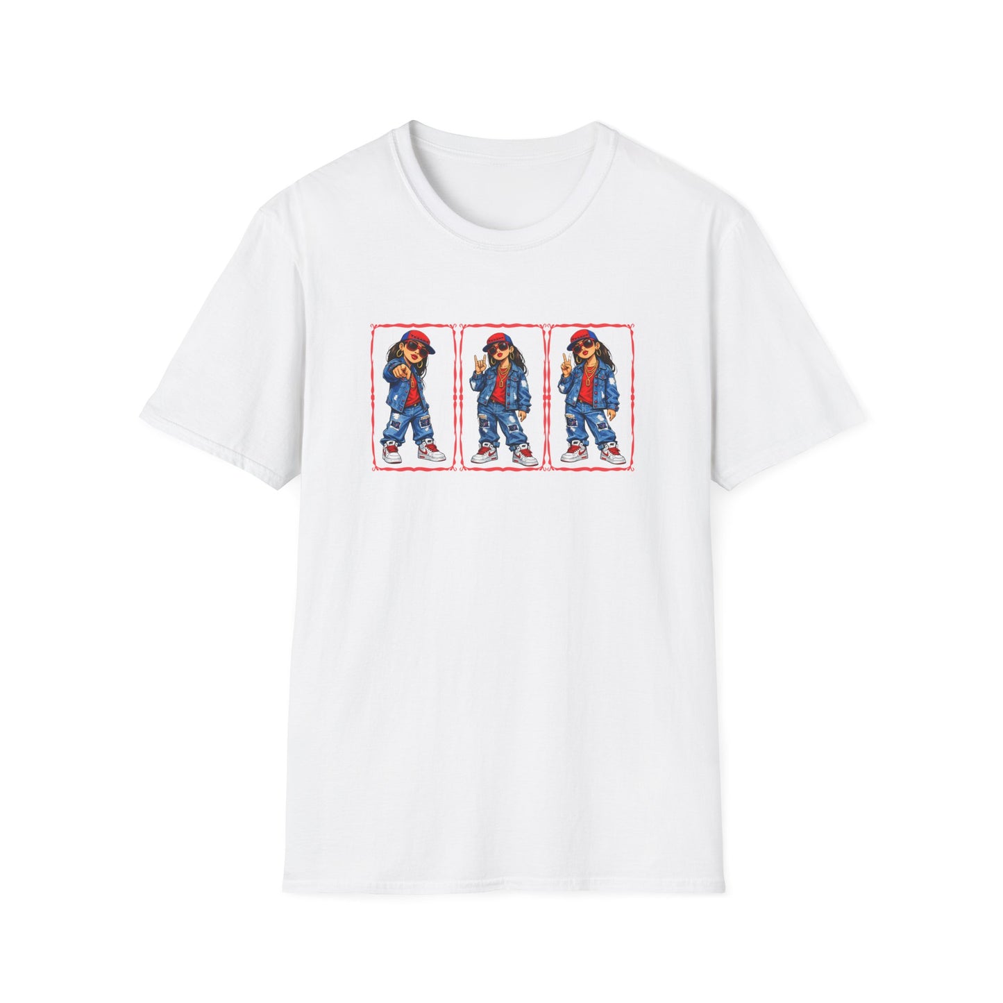 GIRL REPPING THE TEXANS - Unisex Soft Style T-Shirt