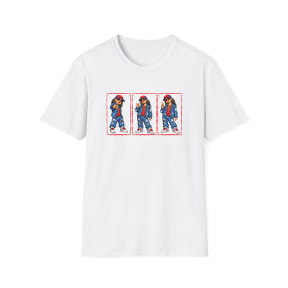GIRL REPPING THE TEXANS - Unisex Soft Style T-Shirt