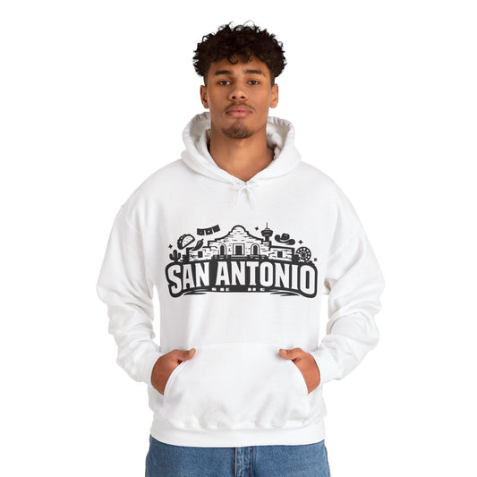 San Antonio Hoodie | Alamo City Texas Pride Graphic Unisex Pull-Over