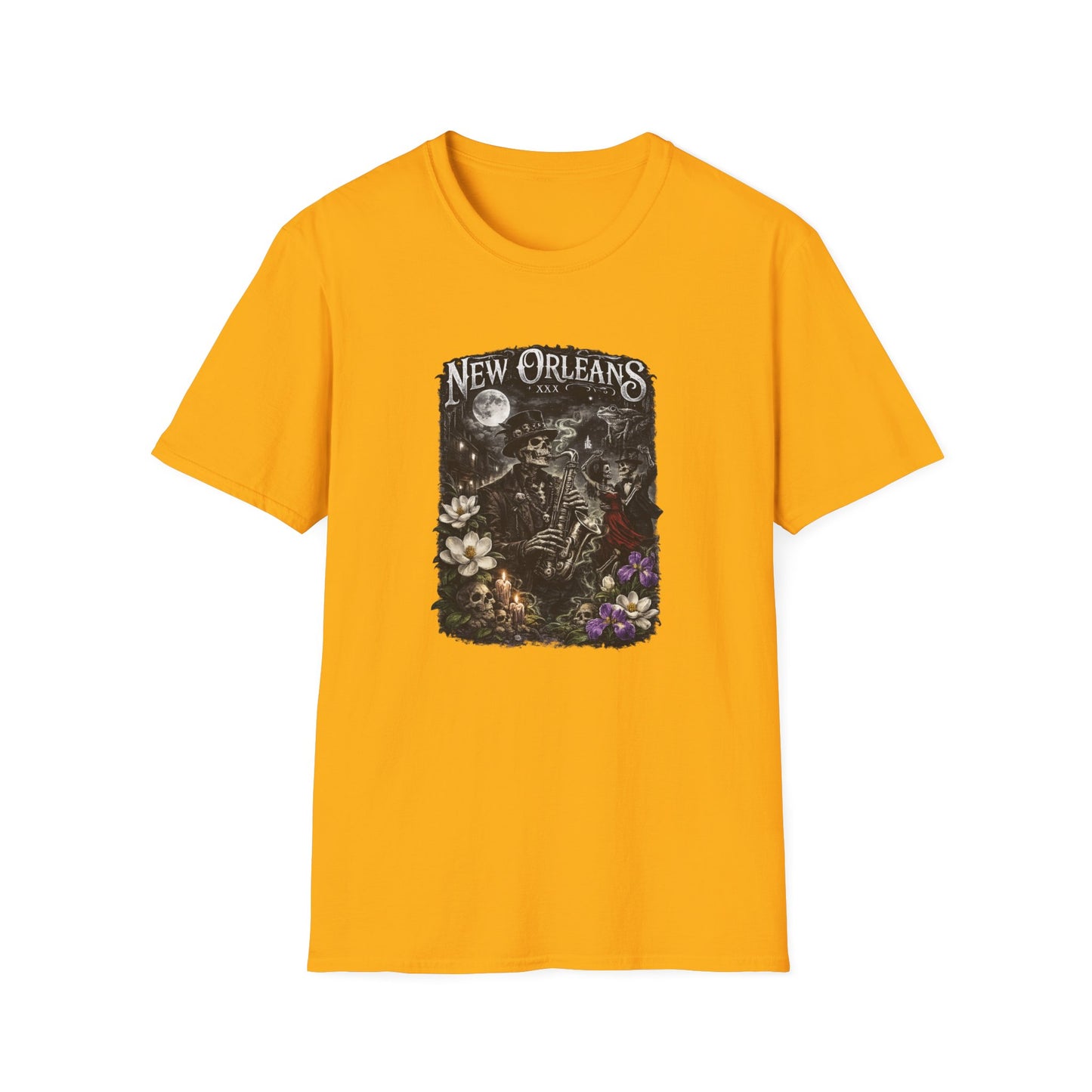 NEW ORLEAN JAZZ VOODOO -  Unisex Soft Style T-Shirt
