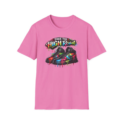 TAKE THE HIGH ROAD - Unisex Soft Style T-shirt