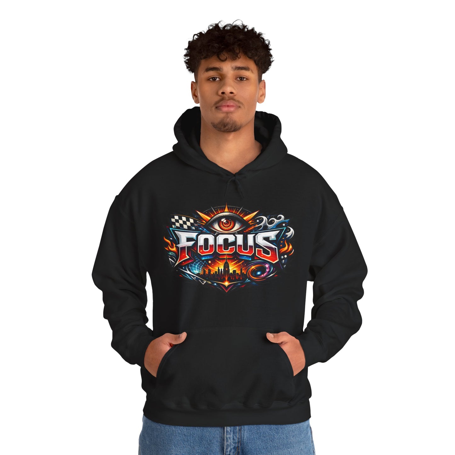 Focus Hoodie | Motivational Mindset Graphic Pull-Over for Men & Women
