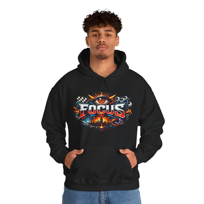 Focus Hoodie | Motivational Mindset Graphic Pull-Over for Men & Women