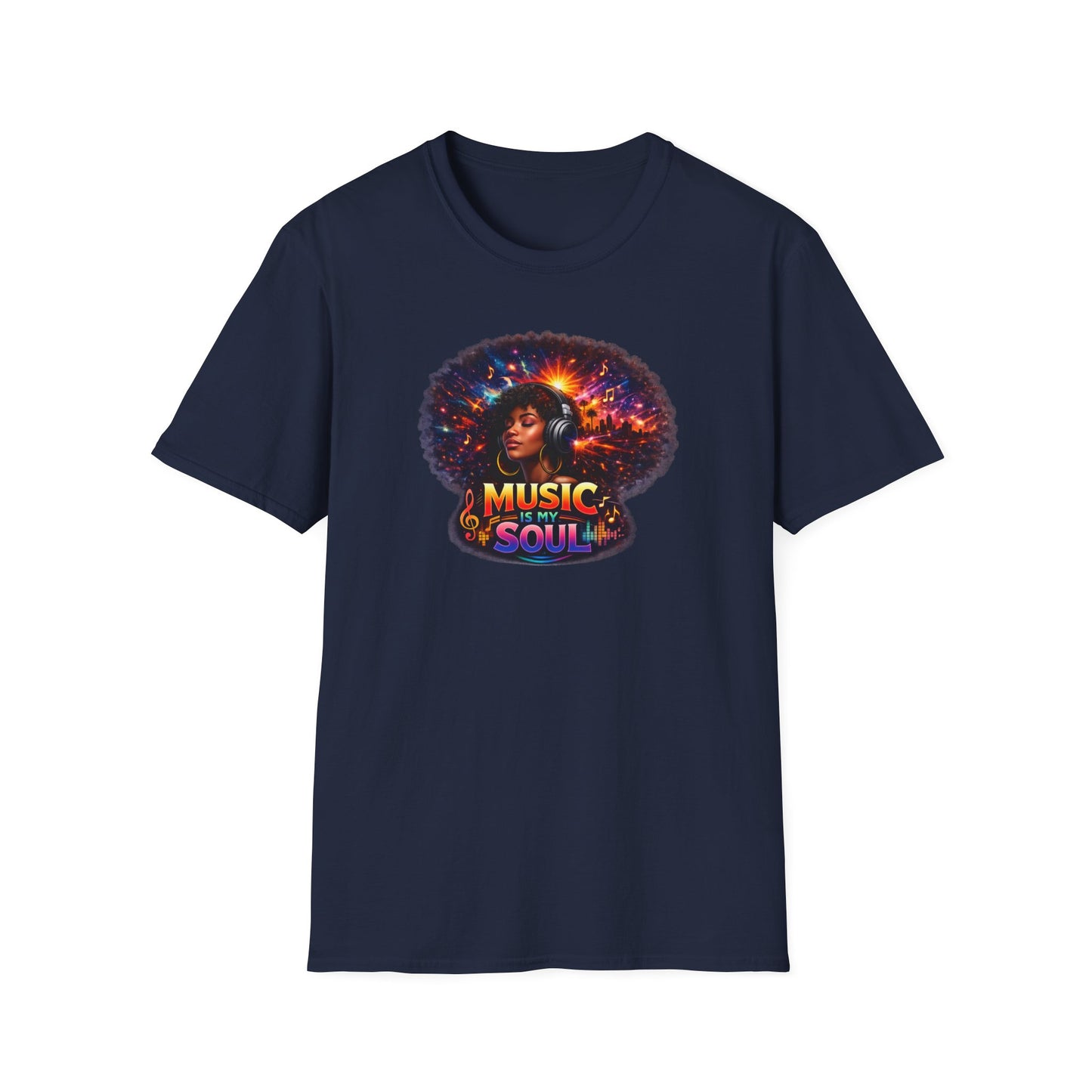 MUSIC IS MY SOUL - Unisex Softstyle T-Shirt