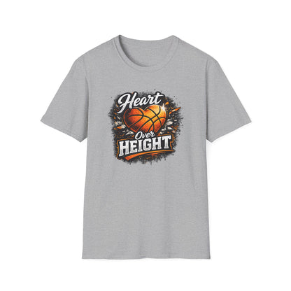 HEART OVER HEIGHT - Unisex Soft Style T-Shirt