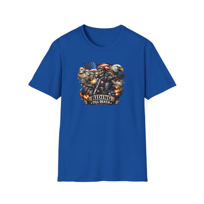 RIDING TIL DEATH - Unisex Softstyle T-Shirt