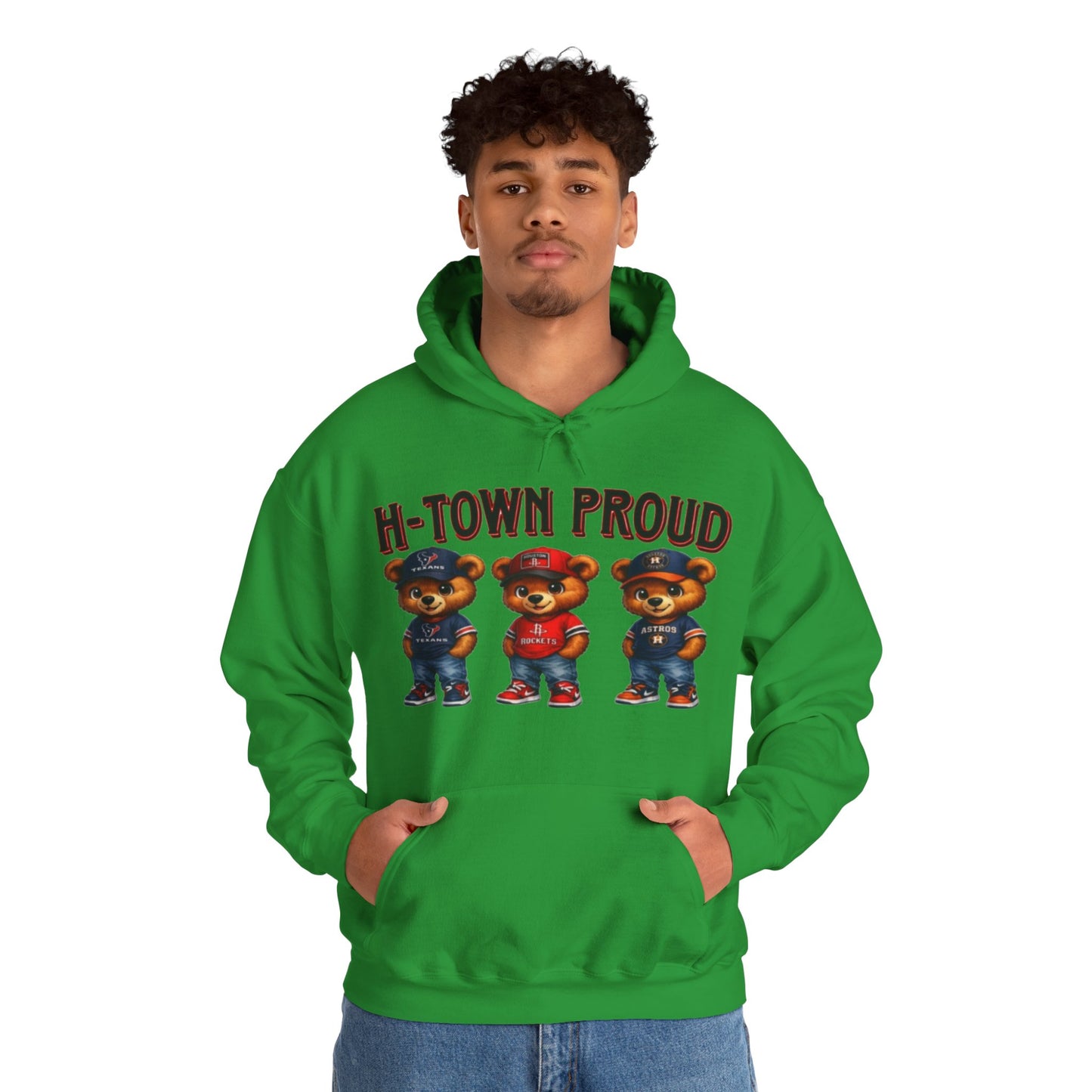 H-Town Proud Bears Hoodie | Houston Pride Graphic Unisex Pull-Over