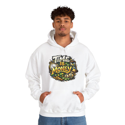 Time Is Money Hoodie | Hustle Mindset Graphic Unisex Pull-Over