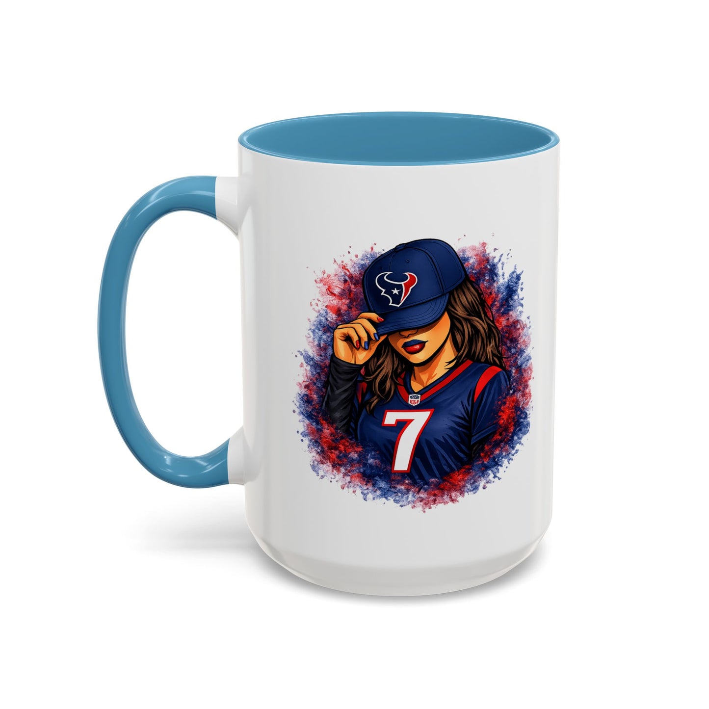 TEXANS GIRL REPPIN - Accent Coffee Mug (11, 15oz)