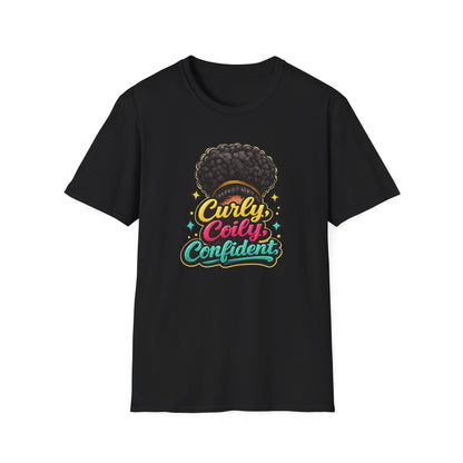 CURLY-COILY-CONFIDENT Unisex Soft Style T-Shirt