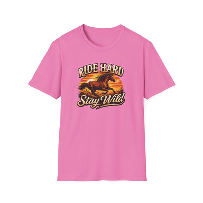 RIDE HARD-STAY WILD - Unisex Soft Style T-Shirt