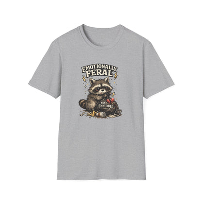 EMOTIONALLY FERAL - Unisex Soft Style T-Shirt
