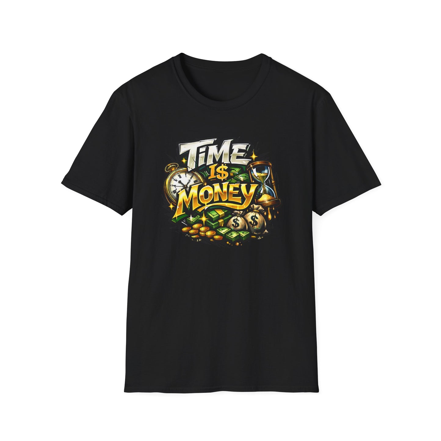 TIME IS MONEY - Unisex Soft Style T-Shirt