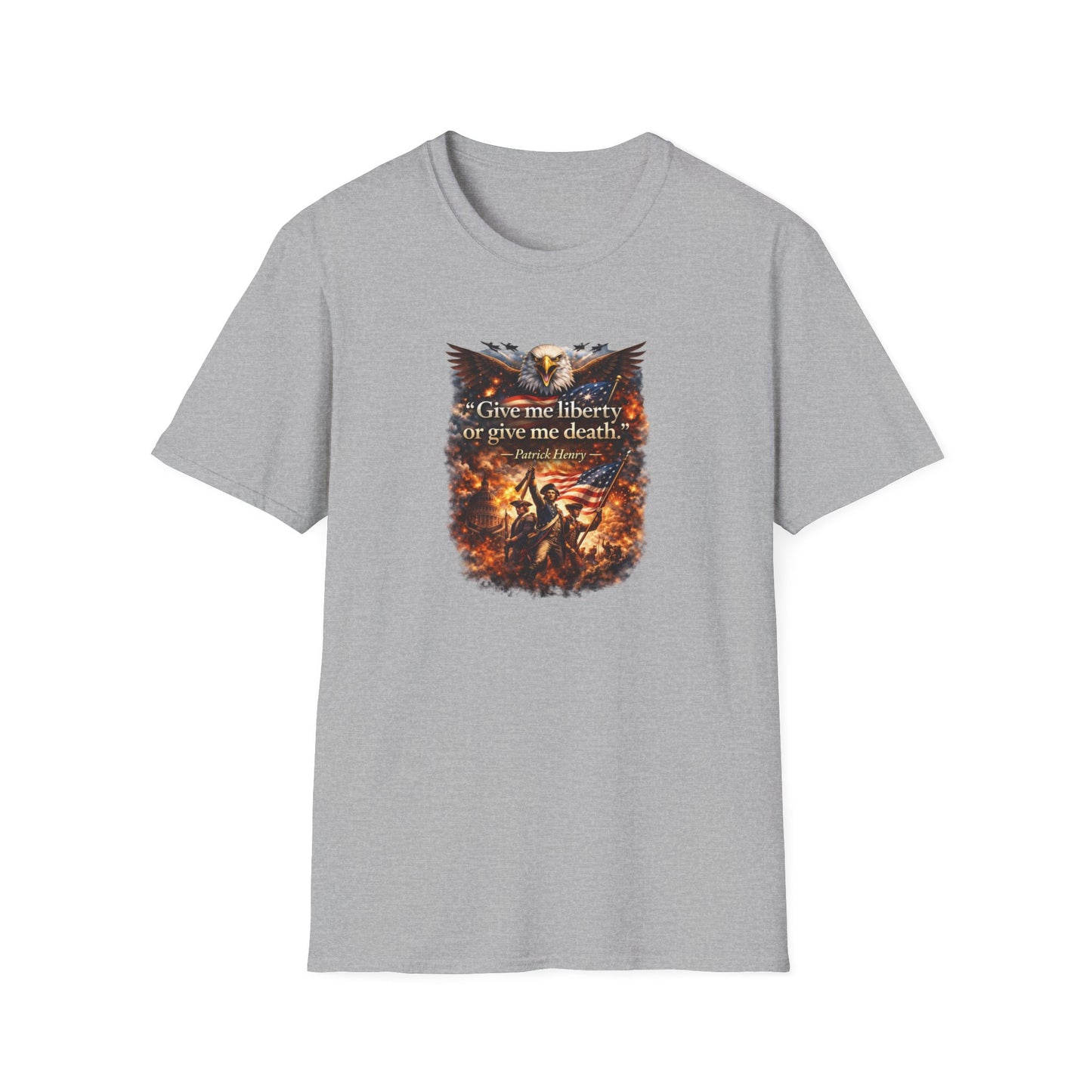 GIVE ME LIBERTY OR GIVE ME DEATH - Unisex Softstyle T-Shirt