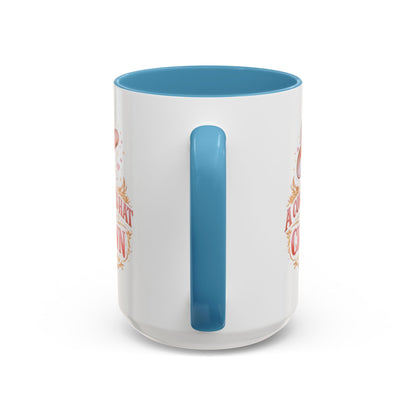 A COWGIRL'S HAT IS HER CROWN - Accent Coffee Mug (11, 15oz)