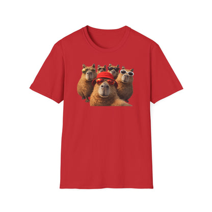 SELFIE TIME - CAPYBARAS - Unisex Soft Style T-Shirt