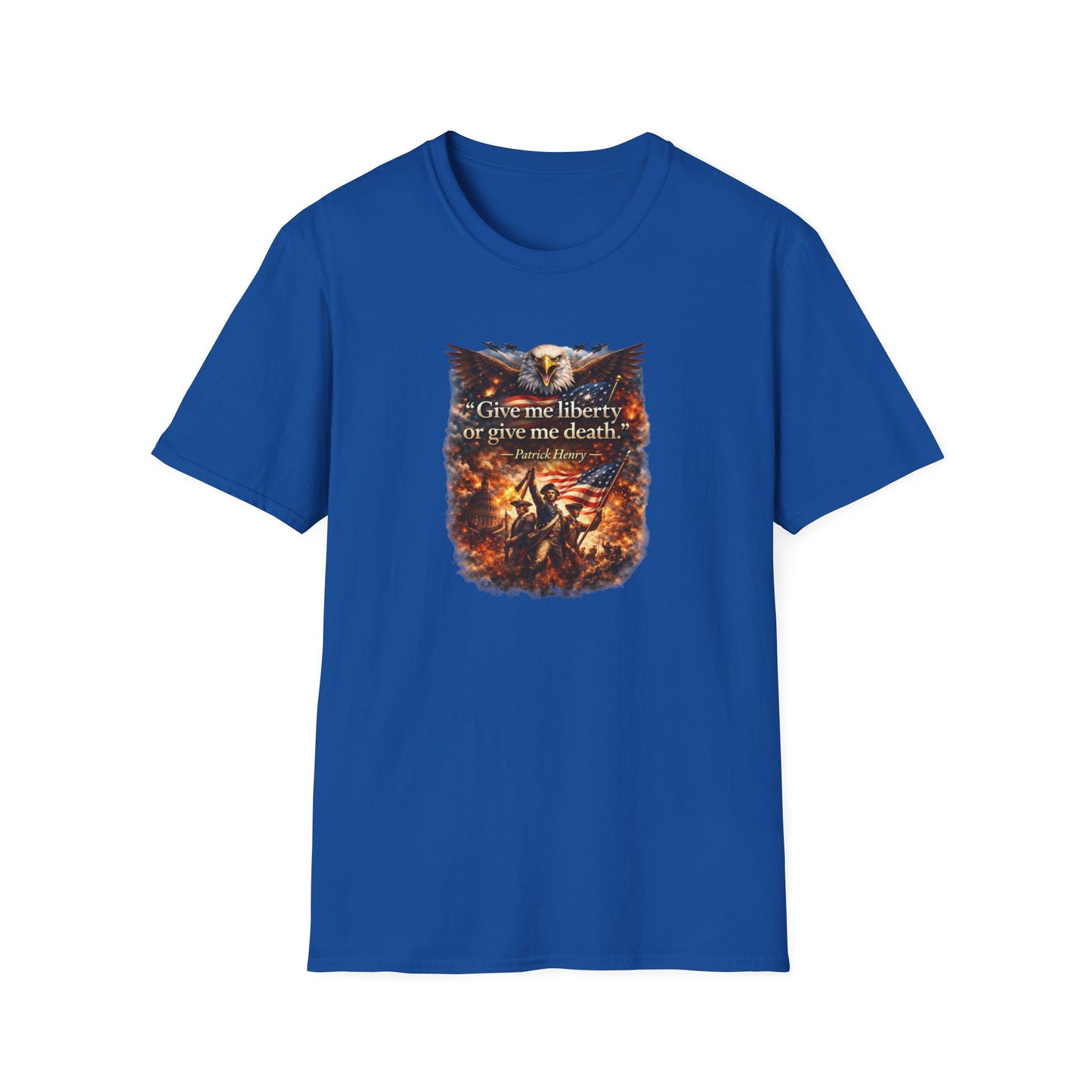 GIVE ME LIBERTY OR GIVE ME DEATH - Unisex Softstyle T-Shirt
