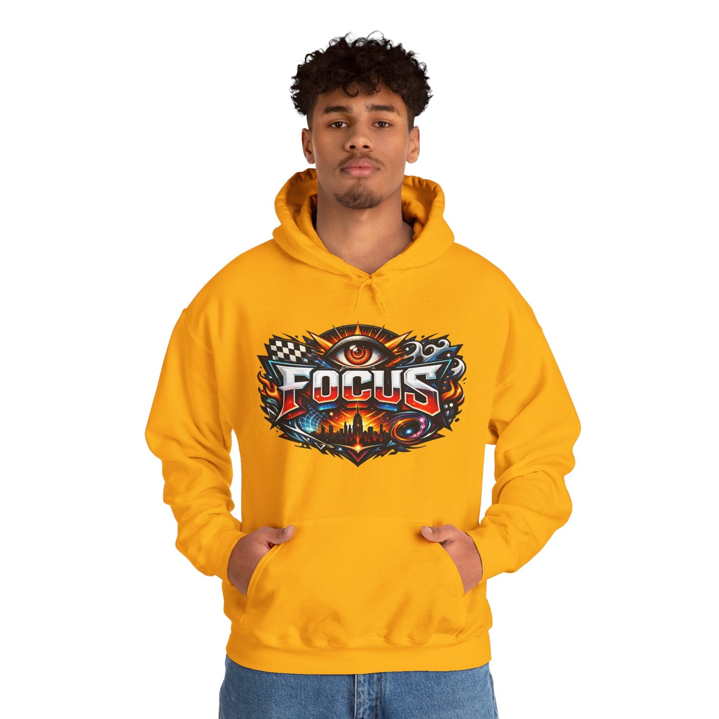 Focus Hoodie | Motivational Mindset Graphic Pull-Over for Men & Women