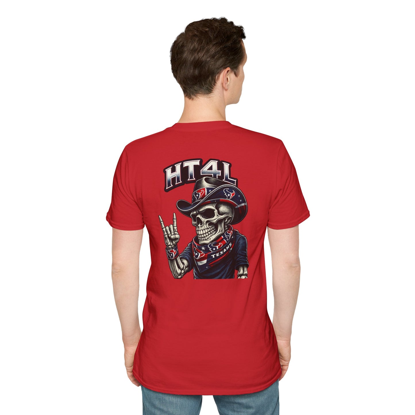 HT4L SKELETON DUDE REP DA H - Unisex Softstyle T-Shirt
